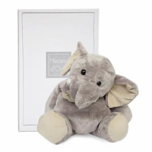 Elephant - taille 38 cm - boîte cadeau - Histoire d'ours - HO1284