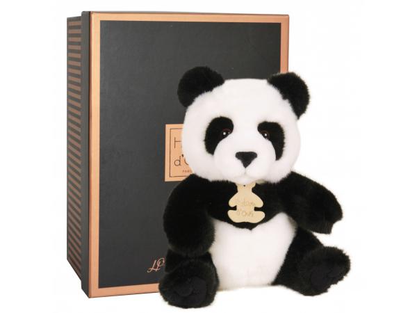 Les authentiques - panda - taille 20 cm - boîte cadeau