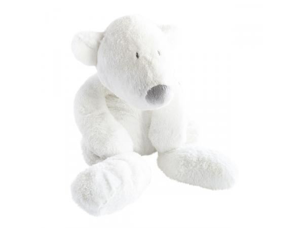 P'timo doudou bébé ours polaire 40 cm - blanc