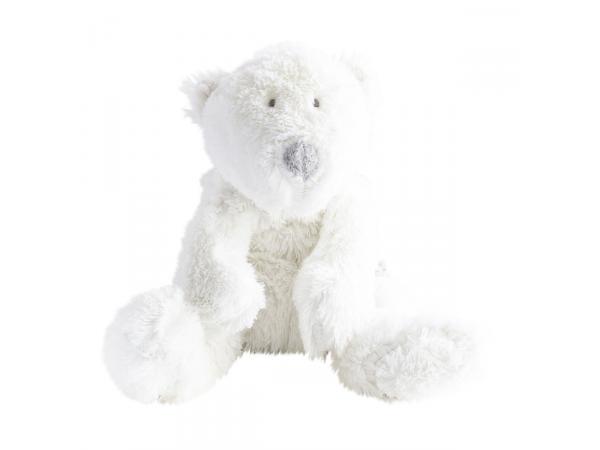 P'timo doudou bébé ours polaire 17 cm - blanc