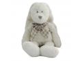 Doudou lapin blanc Flore - Position assis 25 cm, Debout 38 cm - Dimpel - 883519