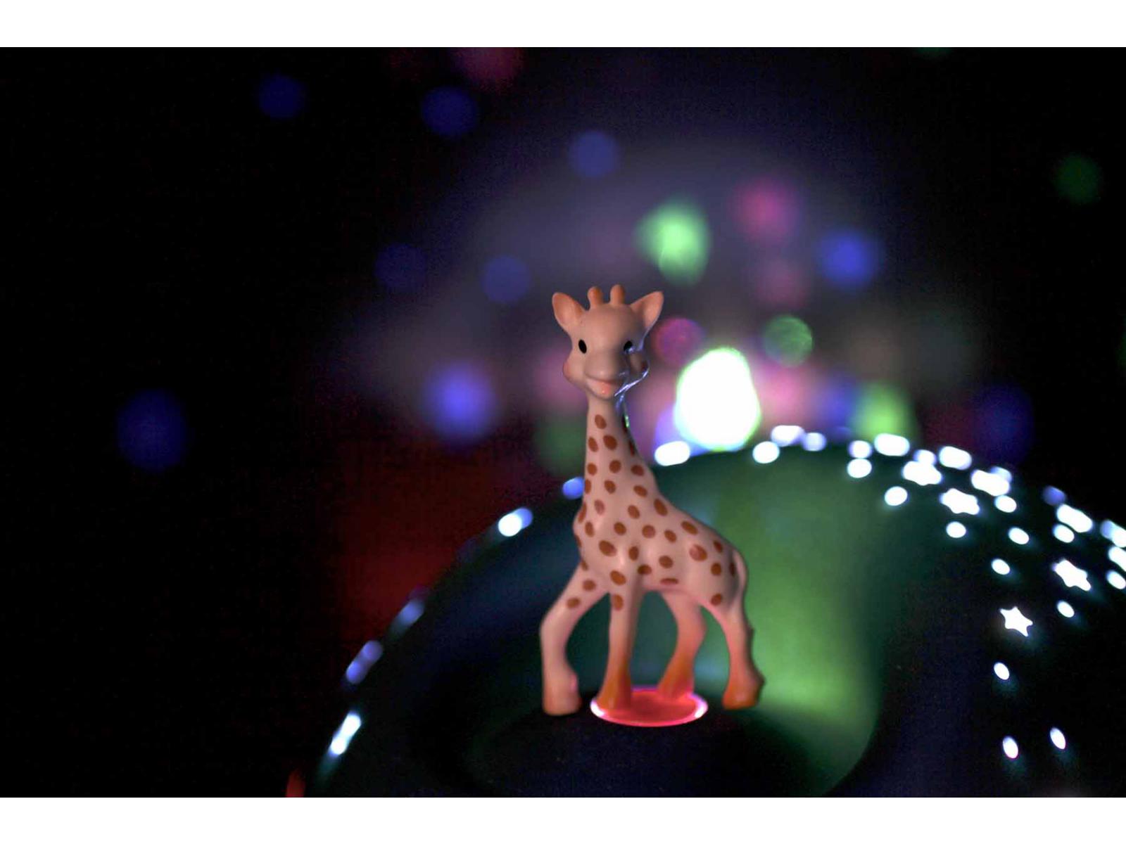 Trousselier - Veilleuse - Projecteur d'Etoiles Musical Sophie la Girafe©  bleu - piles incluses
