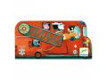 Puzzles silhouettes - Le camion de pompier - 16 pcs - Djeco - DJ07269