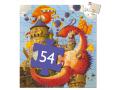 Puzzles silhouettes - Vaillant et les dragons - 54 pcs - Djeco - DJ07256