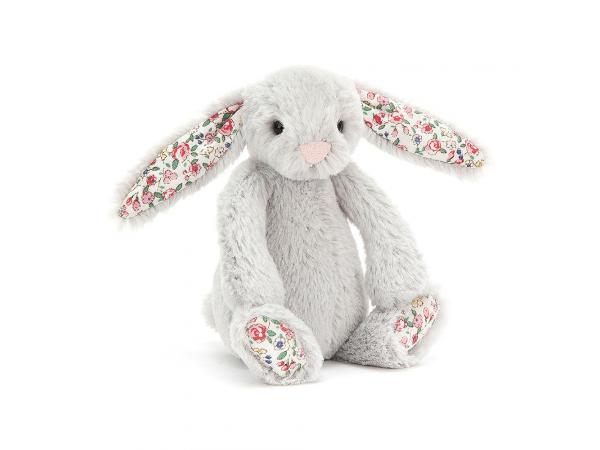 Peluche blossom silver bunny baby - h: 13 cm