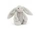 Peluche Bashful Silver Bunny Small - L: 8 cm x l : 9 cm x H: 18 cm