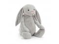 Peluche Bashful Silver Bunny Really Really Big - L: 46 cm x l : 46 cm x H: 108 cm - Jellycat - BARRB1SB
