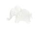 Couverture câlin éléphant blanc Oscar - Position allongée 82 cm, Hauteur 50 cm - Dimpel