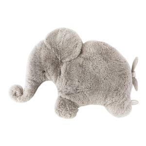 Éléphant beige-gris Oscar - Position allongée 52 cm, Hauteur 30 cm - Dimpel - 885443