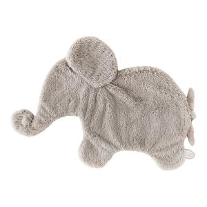 Éléphant doudou beige-gris Oscar - Position allongée 42 cm, Hauteur 25 cm - Dimpel - 885430