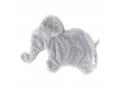 Éléphant doudou gris clair Oscar - Position allongée 42 cm, Hauteur 25 cm - Dimpel - 885131