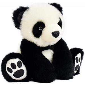 Peluche so chic panda - noir - taille 35 cm - Histoire d'ours - HO2868