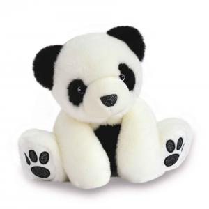 Peluche so chic panda - blanc - taille 17 cm - Histoire d'ours - HO2865