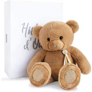 Peluche ours charms - marron clair - taille 40 cm - boîte cadeau - Histoire d'ours - HO2814