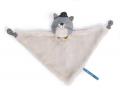 Doudou chat gris clair Fernand Les Moustaches - Moulin Roty - 666017