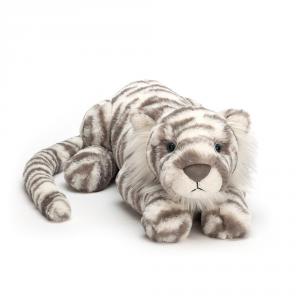 Peluche Sacha Snow Tiger - L: 14 cm x l : 46 cm x H: 12 cm - Jellycat - SAC1T