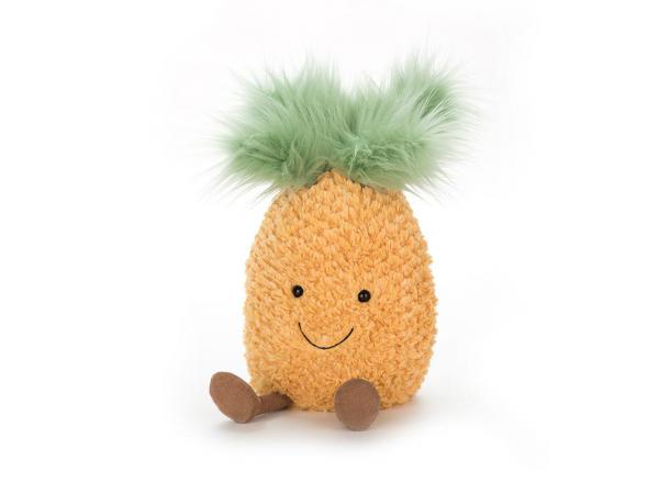 Peluche ananas amuseable - hug - l = 25 cm x l = 17 cm x h =47 cm