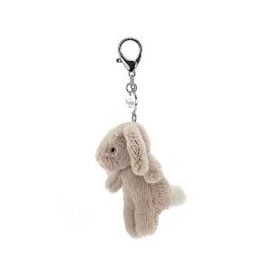 Peluche Bashful Bunny Beige Bag Charm - L: 4 cm x l : 3 cm x H: 8 cm - Jellycat - BB4BBC
