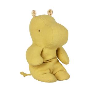 Peluche Safari friends, Petit Hippo - jaune citron, taille : H : 22 cm - Maileg - 16-9925-00