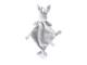 Doudou attache-tétine lapin gris clair Ella - Hauteur 25 cm