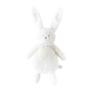 Doudou plat lapin blanc Ella - Position assis 25 cm, Debout 33 cm - Dimpel - 823238