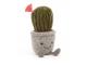 Peluche Silly Succulent Barrel Cactus - L: 5 cm x l : 6 cm x H: 19 cm