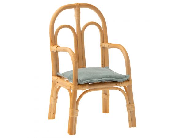Chaise rattan, medium, taille : h : 24,5 cm - l : 13 cm - l : 11 cm