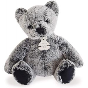 Peluche ours mousse modèle moyen - anthracite - taille 25 cm - boîte cadeau - Histoire d'ours - HO3016