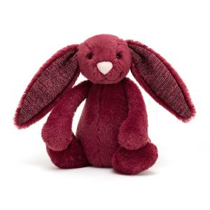 Bashful Sparkly Cassis Bunny Small - l = 9 cm x H =18 cm - Jellycat - BASS6SCAS