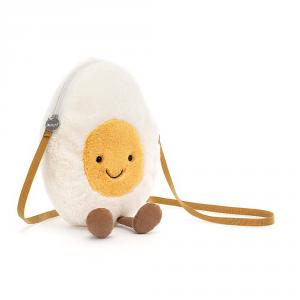 Peluche Amuseable Happy Boiled Egg Bag - l : 18 cm x H: 30 cm - Jellycat - A4BE