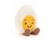Peluche Boiled Egg Laughing - L: 4 cm x l : 8 cm x H: 14 cm