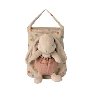 Maileg - 16-1992-00 - Peluche Lapin HOLLY dans sa poche, taille : H : 25 cm (460962)