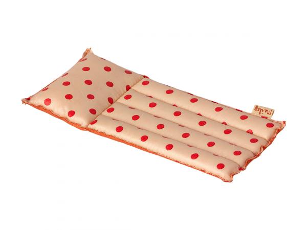 Matelas gonflable pour souris - motifs pois rouges, taille : h : 1 cm - l : 5 cm - l : 13 cm