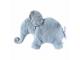Éléphant coussin bleu Oscar - Position allongée 82 cm, Hauteur 50 cm