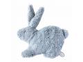 Doudou musical lapin bleu Emma - Position allongée 25 cm, Hauteur 15 cm - Dimpel - 886574