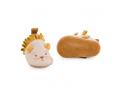 Chaussons cuir lion beige Sous mon baobab 6/12 m - Moulin Roty - 669754