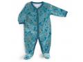 Pyjama 3m velours bleu nuit Sous mon baobab - Moulin Roty - 669805