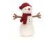 Teddy Snowman Large (red)