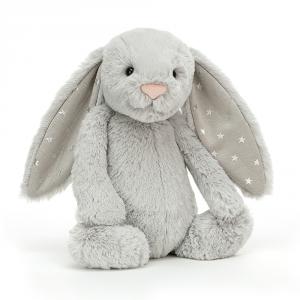 Peluche Bashful Shimmer Bunny Medium - L: 9 cm x l : 12 cm x H: 31 cm - Jellycat - BAS3SHIM