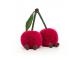 Peluche Amuseable Cherries - L: 10 cm x l : 23 cm x H: 22 cm