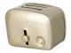 Miniature toaster & bread  - Silver