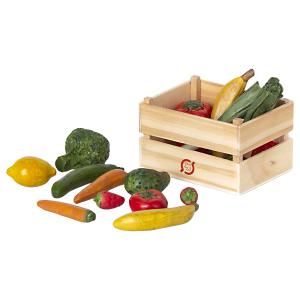 Légumes et fruits, taille : H : 4,5 cm - L : 7 cm - l : 5,5 cm - Maileg - 11-1307-00