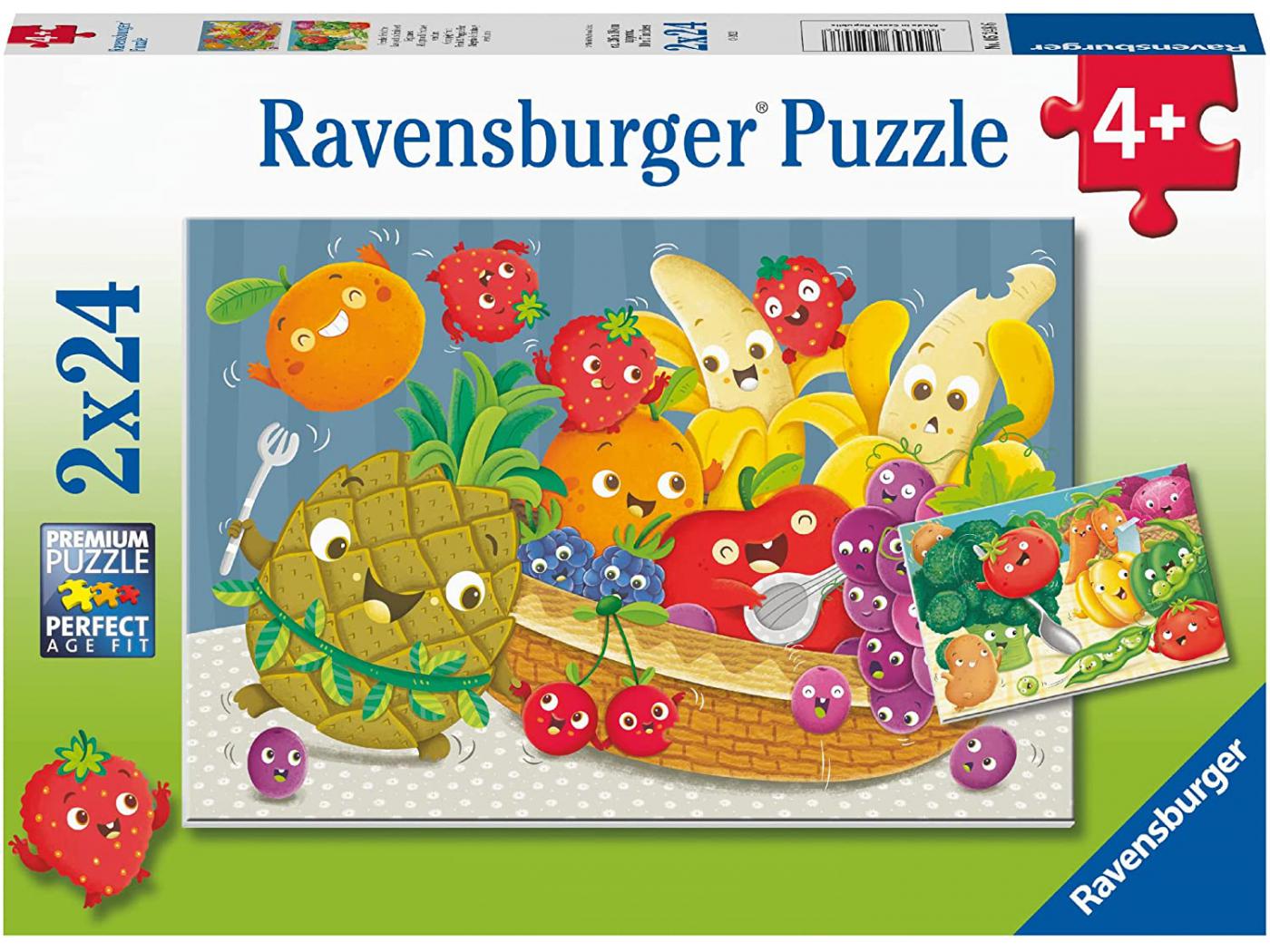 Ravensburger - Puzzles enfants - Puzzles 2x24 pièces - Les petits fruits et  légumes