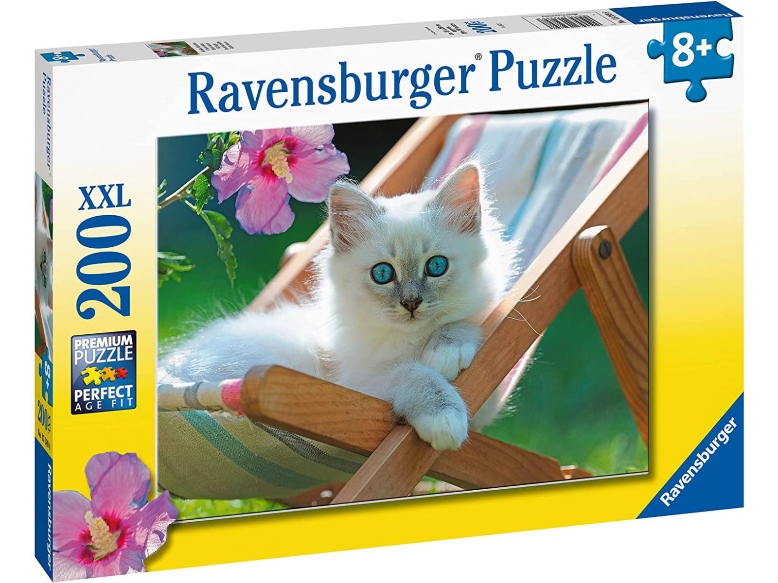 Ravensburger - Puzzles enfants - Puzzle 200 pièces XXL - Chaton blanc