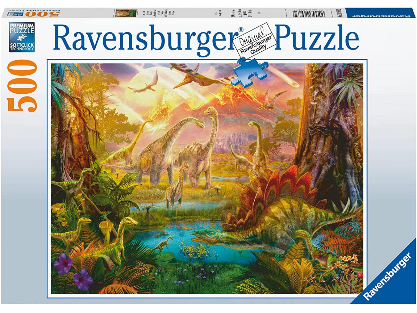 16983 - Puzzles adultes - Puzzle 500 pièces - La terre des dinosaures