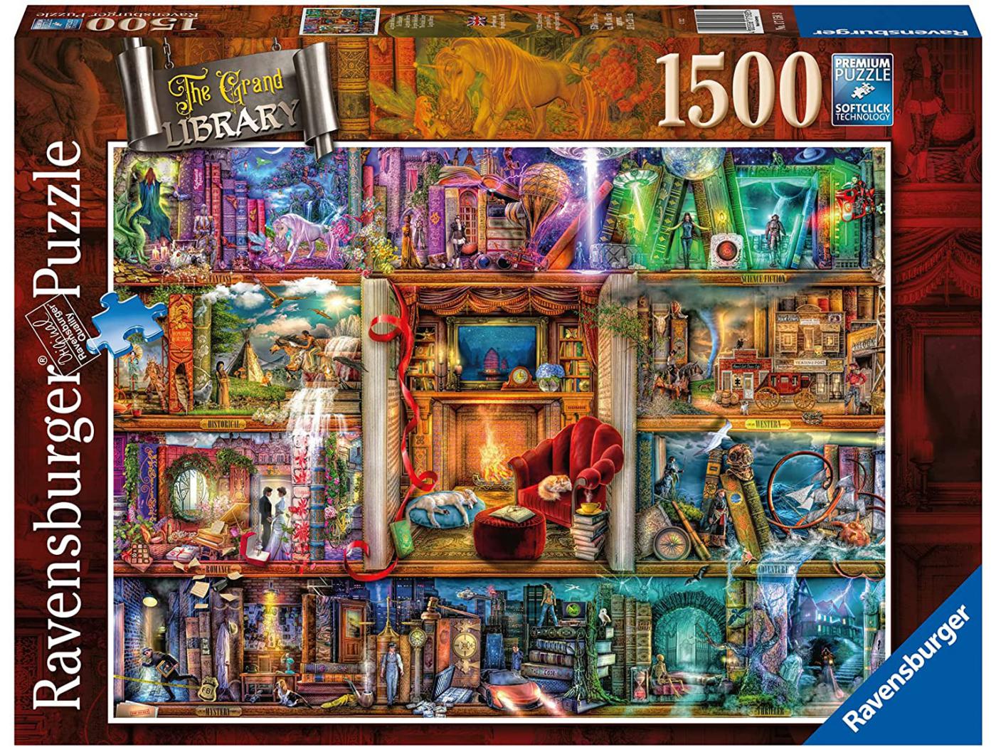 17158 - Puzzles adultes - Puzzle 1500 pièces - La grande bibliothèque