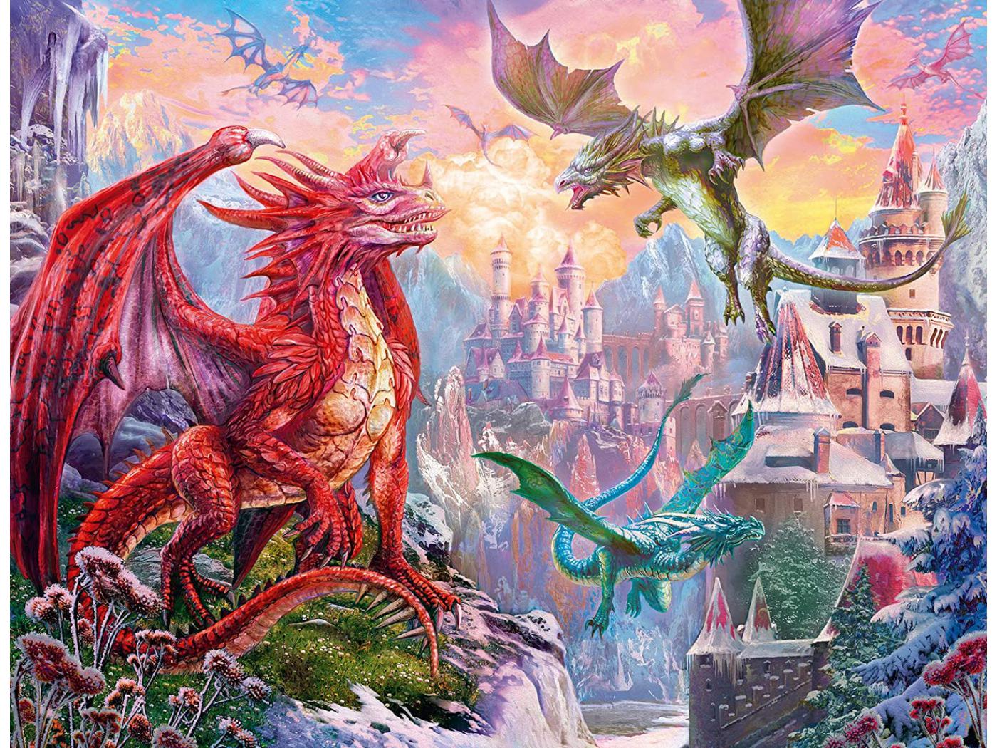 16717 - Puzzles adultes - Puzzle 2000 pièces - Terre de dragons