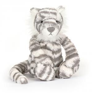 Peluche Bashful Snow Tiger Medium - L: 9 cm x l : 12 cm x H: 31 cm - Jellycat - BAS3SNT