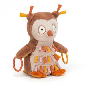 Happihoop Owl - l : 11 cm x H: 20 cm - Jellycat - HAP4O
