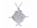 Lapin doudou gris clair Flore - Diamètre 50 cm, Hauteur 32 cm - Dimpel - 883987